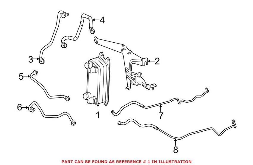 Mercedes Auto Trans Oil Cooler 0995002300